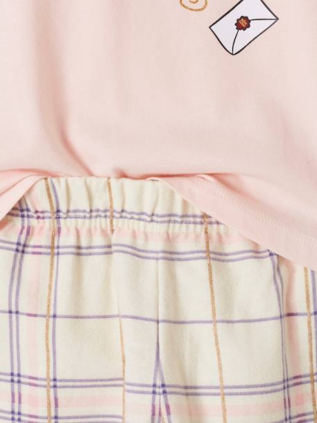 Pyjama fille Harry Potter® rose pâle/imprimé carreaux 6 - vertbaudet enfant 
