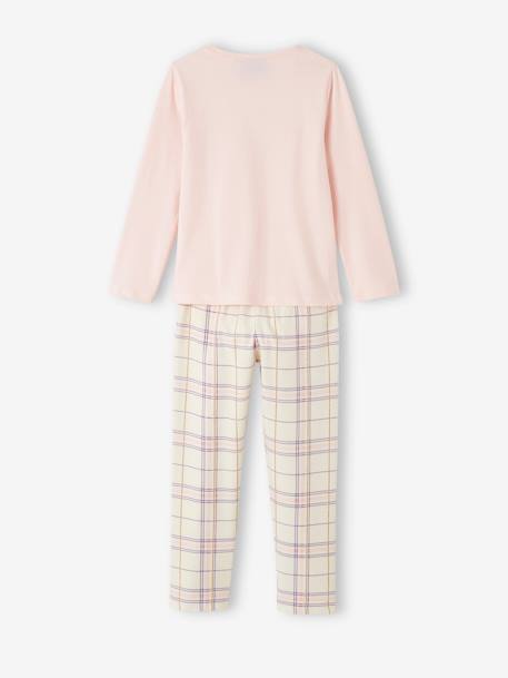 Pyjama fille Harry Potter® rose pâle/imprimé carreaux 4 - vertbaudet enfant 