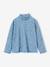 Ensemble t-shirt + robe salopette en velours fille bleu nuit+chocolat 2 - vertbaudet enfant 