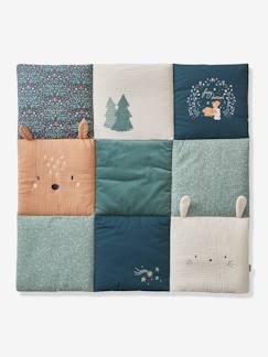 Tapis de sol / fond de parc patchwork coton et velours BROCÉLIANDE - vertbaudet enfant Jouet-Premier âge-Tapis d'éveil et portiques-Tapis de sol / fond de parc patchwork coton et velours BROCÉLIANDE