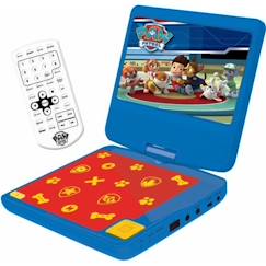 Lecteur DVD portable enfant Pat Patrouille - LEXIBOOK - écran LCD 7” - batterie rechargeable  - vertbaudet enfant