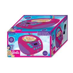 Jouet-Jeux éducatifs-Lecteur CD portable Barbie - Lecteur CD/CD-R/CD-RW avec prise micro et scan radio F.M.