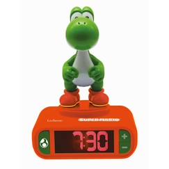 Réveil Yoshi - LEXIBOOK - Écran LCD, effets sonores, alarme et veilleuse - Rouge  - vertbaudet enfant