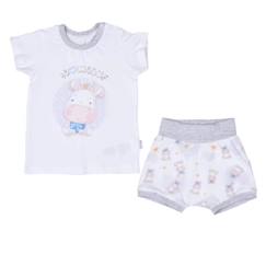 Ensemble t-shirt et short bébé en coton bio, Milk  - vertbaudet enfant