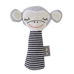 Hochet en tricot de coton - SEVIRA KIDS - Singe - Gris - Bébé - Mixte  - vertbaudet enfant