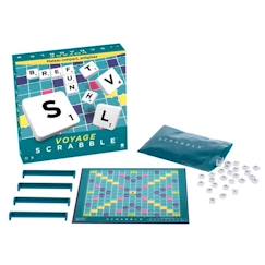 Mattel Games - Scrabble Voyage - Jeu de société et de lettres - 2 à 4 joueurs - Dès 10 ans  - vertbaudet enfant