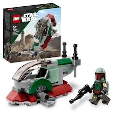 Jouet-LEGO® Star Wars 75344 Le Vaisseau de Boba Fett Microfighter - Blanc - Pour Enfant de 6 ans et plus
