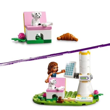 LEGO®  Friends 41443 La Voiture Electrique d’Olivia, Jeu de construction avec Mini Poupées, Eco-éducation pour Enfant de 6 ans et + ROSE 2 - vertbaudet enfant 