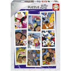 Puzzle 1000 pièces COLLAGE DISNEY 100 - Marque EDUCA - Dimensions 68 x 48 cm  - vertbaudet enfant