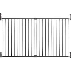 DREAMBABY Barrière de sécurité Extra large BROADWAY Gro Gate - A visser -  L 76/134,5 x H 76 cm - Grise  - vertbaudet enfant