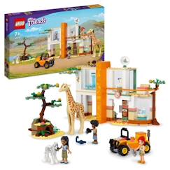 LEGO 41717 Friends Le Centre de Sauvetage de la Faune de Mia, Jouet Vétérinaire, avec Figurines d'Animaux de Safari, Enfants 7 Ans  - vertbaudet enfant