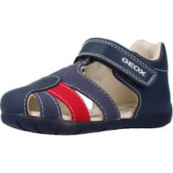 Chaussures-Chaussures fille 23-38-Sandales-Sandales Enfant Geox Elthan - Bleu - Scratch - Confort exceptionnel