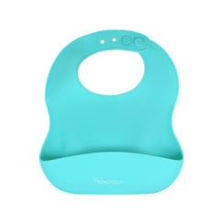 Bavoir bébé en silicone écologique - KINDSGUT - vert - facilement lavable - sans BPA - coupe confortable  - vertbaudet enfant