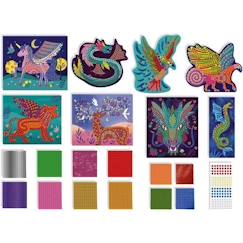 Janod - Mosaiques Gommettes - Créatures fantastiques  - vertbaudet enfant