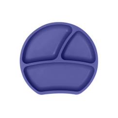 Assiette ventouse en silicone avec compartiment - violet  - vertbaudet enfant