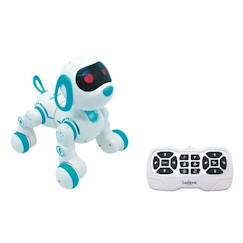 Jouet-Jeux d'imagination-Figurines, mini mondes, héros et animaux-Chien robot programmable Power Puppy Jr - LEXIBOOK - Effets sonores et lumineux - Télécommande