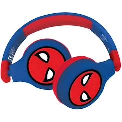 Jouet-SPIDER-MAN - Casque 2 en 1 Bluetooth® - Filaire confortable et pliable pour enfants avec limitation de son - LEXIBOOK
