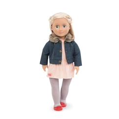 Tenue pour poupée Our Generation - Buki - Veste en jean et robe - Rose et beige - A partir de 10 ans  - vertbaudet enfant