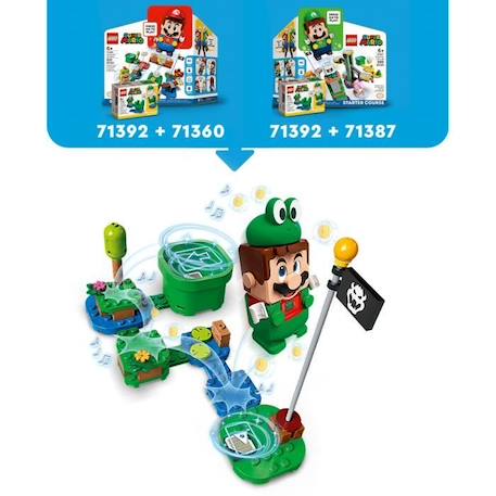 LEGO® 71392 Super Mario Pack de Puissance Mario Grenouille, Jouet à Collectionner, Cadeau pour Garçons et Filles VERT 2 - vertbaudet enfant 