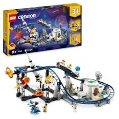Jouet-LEGO® Creator 31142 Les Montagnes Russes de l’Espace, Jouet avec Fusée Spatiale, Planètes et Briques