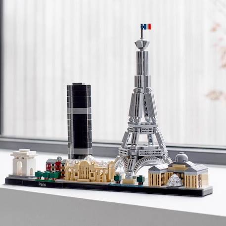 LEGO® 21044 Architecture Paris Maquette à Construire avec Tour Eiffel, Collection Skyline, Décoration Maison, Idée de Cadeau GRIS 4 - vertbaudet enfant 