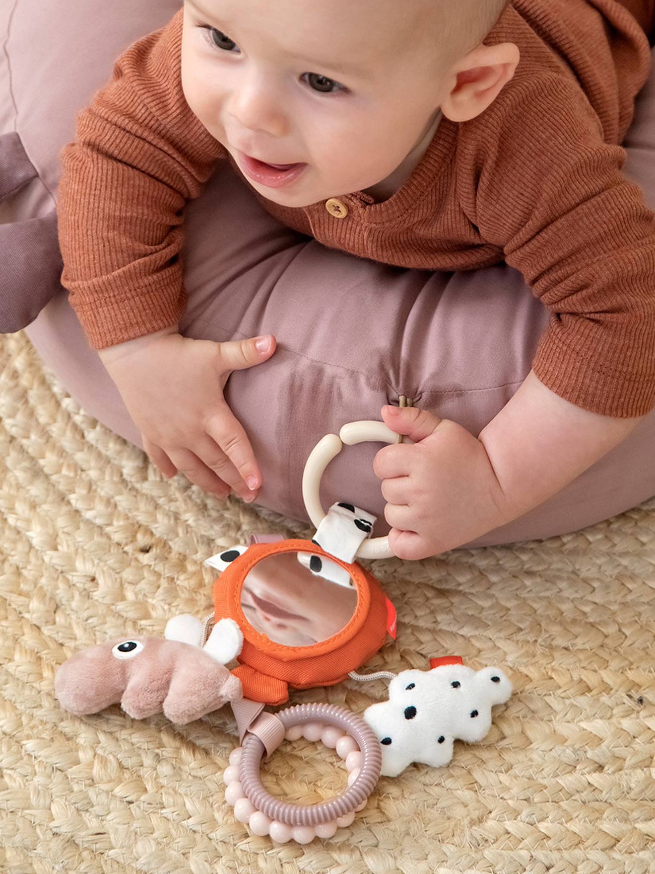 Les Déglingos Grand Miroir D'Activités Jélékros Le Lion - Jouet D'Éveil Bébé