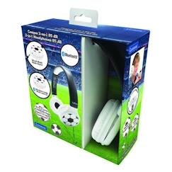Casque 2 en 1 Bluetooth® et Filaire pliable pour enfants avec limitation de son et design Football  - vertbaudet enfant