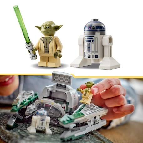 LEGO® Star Wars 75360 Le Chasseur Jedi de Yoda, Jouet The Clone Wars avec la Minifigurine Yoda et Figurine R2-D2 BLANC 4 - vertbaudet enfant 