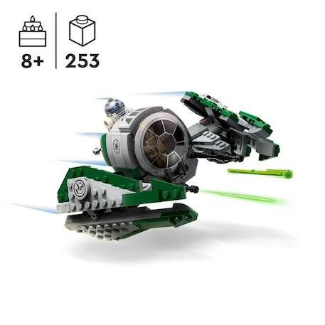 LEGO® Star Wars 75360 Le Chasseur Jedi de Yoda, Jouet The Clone Wars avec la Minifigurine Yoda et Figurine R2-D2 BLANC 2 - vertbaudet enfant 