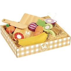 Jeu de découpage de fruits et légumes en bois - VILAC - Jour de marché - Mixte - 24 mois - 5 pièces  - vertbaudet enfant