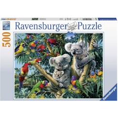 Ravensburger - Puzzle 500 pièces - Koalas dans l'arbre - Paysage et nature - Gris - 9 ans+  - vertbaudet enfant