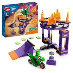 LEGO® City Stuntz 60359 Le Défi de Cascade : le Tremplin, Jouet 2-en-1 avec Moto Dinosaure  - vertbaudet enfant