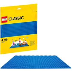 -LEGO® Classic 10714 La Plaque de Base Bleue, 32x32, Jeu de Construction Éducatif, Créatif