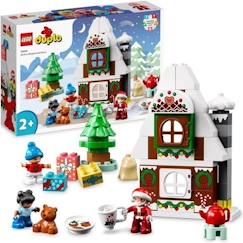 LEGO 10976 DUPLO La Maison en Pain d'Épices du Père Noël, Jouet Maison, Figurine Ours en Peluche, Cadeau Noël, Enfants Dès 2 Ans  - vertbaudet enfant
