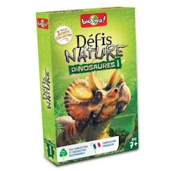 Jouet-Jeux de société-Jeu de cartes Bioviva Défis Nature Dinosaures 1 version 2022 - Multicolore