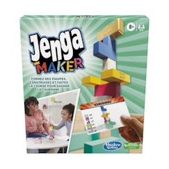 Jenga Maker, tour d'empilage avec blocs en bois massif véritable, jeu pour enfants, à partir de 8 ans, pour 2 à 6 joueurs  - vertbaudet enfant