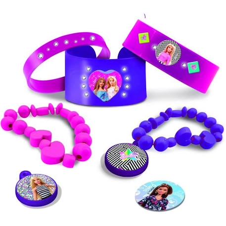 Kit bijoux - Barbie - LISCIANI - Perles, charms et pendentifs - Rose - Pour enfant ROSE 4 - vertbaudet enfant 