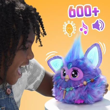 Furby violet, 15 accessoires, peluche interactive pour filles et garçons, animatronique activé par la voix, à partir de 6 ans VIOLET 3 - vertbaudet enfant 