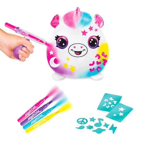 Peluche à personnaliser Airbrush Plush Baril Squishy - Canal Toys - Loisirs créatifs pour enfant dès 6 ans BLANC 3 - vertbaudet enfant 