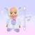 Veilleuse et berceuse Cry Babies - Good Night Coney - IMC TOYS - Blanc - Fille - 18 mois BLANC 2 - vertbaudet enfant 