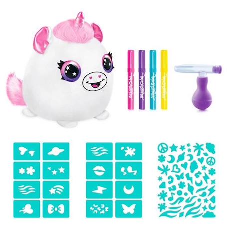 Peluche à personnaliser Airbrush Plush Baril Squishy - Canal Toys - Loisirs créatifs pour enfant dès 6 ans BLANC 2 - vertbaudet enfant 