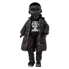 Rainbow High S3 Shadow High - Poupée 27 cm Rex Mcqueen (Noir) - 1 tenue + accessoires et support pour poupée  - vertbaudet enfant