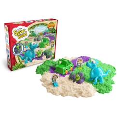 -Super Sand Dinosaur Park - Jeu de sable à modeler - Multicolore - Vert - Pour Enfant de 3 ans et plus