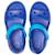 Sandales Crocs Crocband pour enfants - Marque CROCS - Couleur Graphite - 100% Synthétique BLANC+BLEU 7 - vertbaudet enfant 
