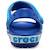 Sandales Crocs Crocband pour enfants - Marque CROCS - Couleur Graphite - 100% Synthétique BLANC+BLEU 6 - vertbaudet enfant 