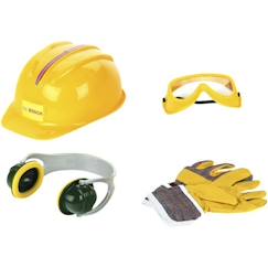 Set d'accessoires de bricolage Bosch avec casque, 4 pièces - KLEIN - 8537  - vertbaudet enfant