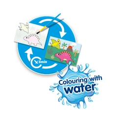 Jeu éducatif - Coloriage à l'eau - Dinos - Bleu - A partir de 12 mois - Mixte  - vertbaudet enfant