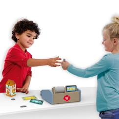 Jouet-Jeux d'imitation-Kit de jeu de caisse enregistreuse SES CREATIVE - Matière : bois, carton et plastique - Dès 3 ans