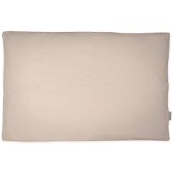 Linge de maison et décoration-Linge de lit bébé-Taie d'oreiller-Taie d'oreiller en gaze de coton, Jeanne Beige 65 x 65