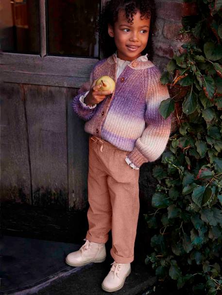 Boots lacées et zippées fille collection maternelle rose 3 - vertbaudet enfant 